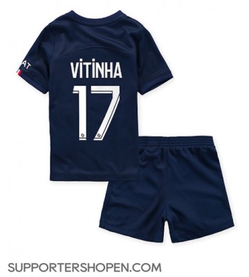 Paris Saint-Germain Vitinha Ferreira #17 Hemmatröja Barn 2022-23 Kortärmad (+ korta byxor)